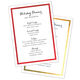 Foil Frame Menu Cards Image 1 of 15